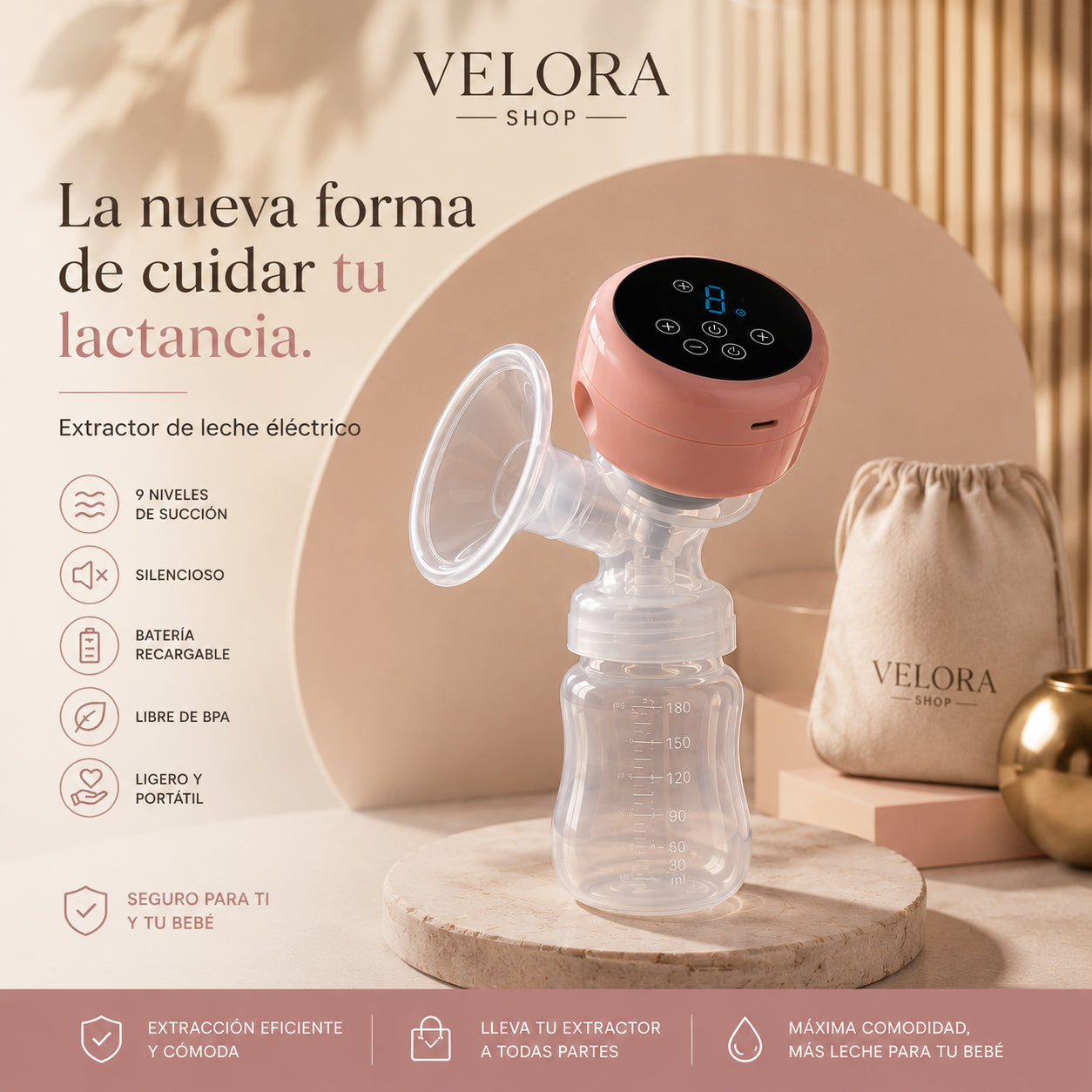 Extractor de leche eléctrico
